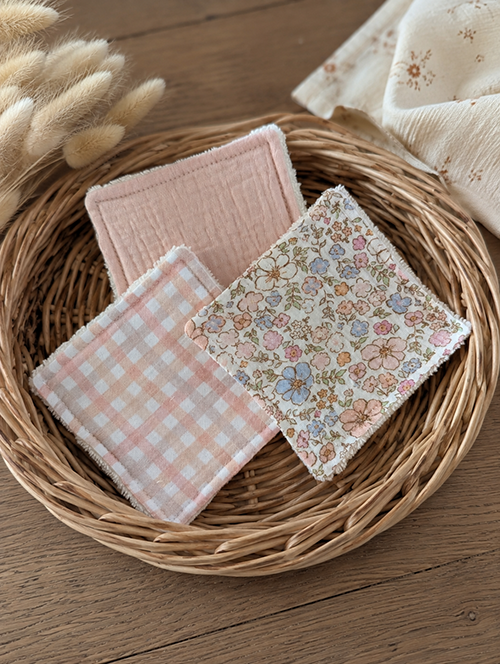 TRIO de lingettes Jardin Poudré